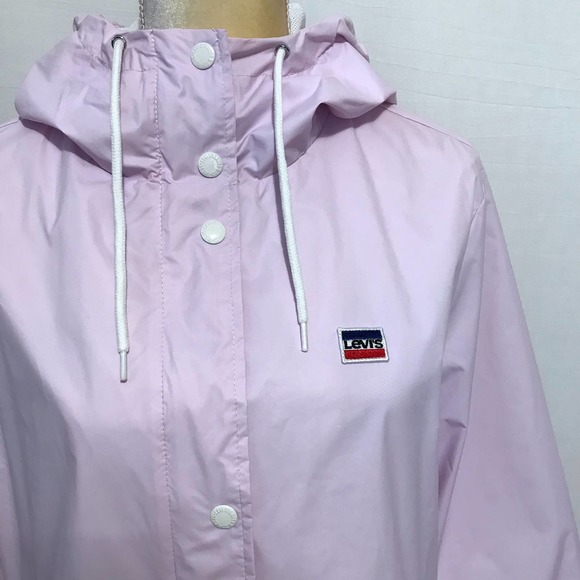 ❌SOLD❌ Levi’s NWT Light Lilac Windbreaker Jacket for Women XL - Picture 3 of 15